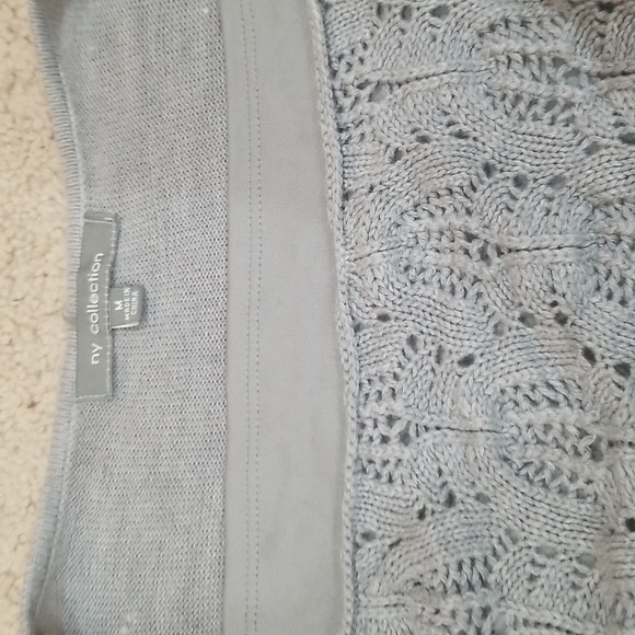 NY Collection Gray Sweater - Picture 4 of 4